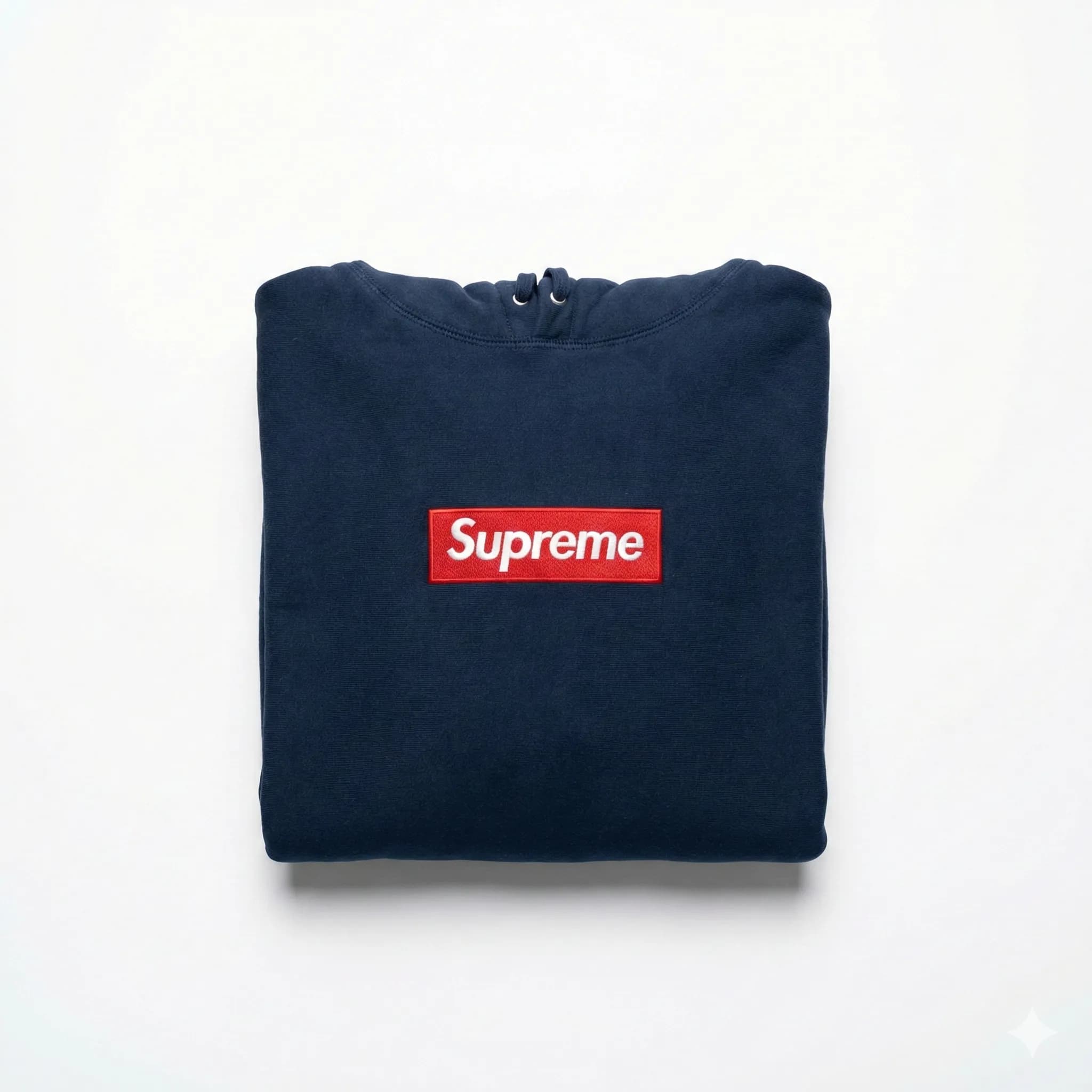 Box Logo Hoodie Navy